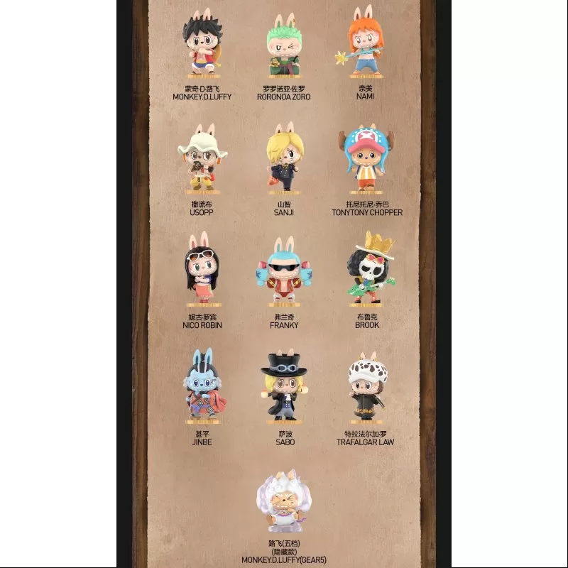 Labubu The Monsters X One Piece Series Whole Set Brand New With Plastic